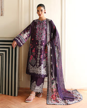 Roheenaz Eclat Gerden Printed Lawn Unstitched 3Pc Suit - POPPY BLOOM
