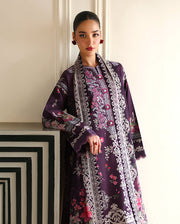 Roheenaz Eclat Gerden Printed Lawn Unstitched 3Pc Suit - POPPY BLOOM
