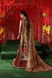 Afrozeh Shehnai Embroidered Tissue Zari Unstitched 3Pc Suit AFS-25-07 POSHNA