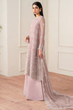 Farasha Essence Embroidered Chiffon Unstitched 3Pc Suit - Powder Bloom