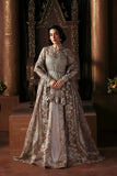 Afrozeh La Fuchsia Embroidered Organza Unstitched 3Pc Suit - Priestess