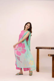 Feathers Premium House of Petals Unstitched Lawn 3Pc Suit Primrose Point-FT749