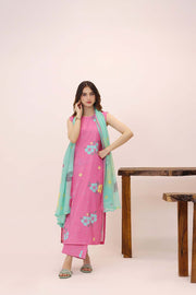 Feathers Premium House of Petals Unstitched Lawn 3Pc Suit Primrose Point-FT749