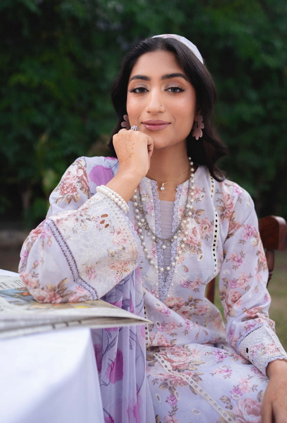 Garenia by Humdum Printkari Embroidered Lawn Unstitched 3Pc Suit PLG-04