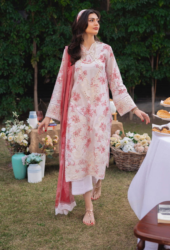Garenia by Humdum Printkari Embroidered Lawn Unstitched 3Pc Suit PLG-06