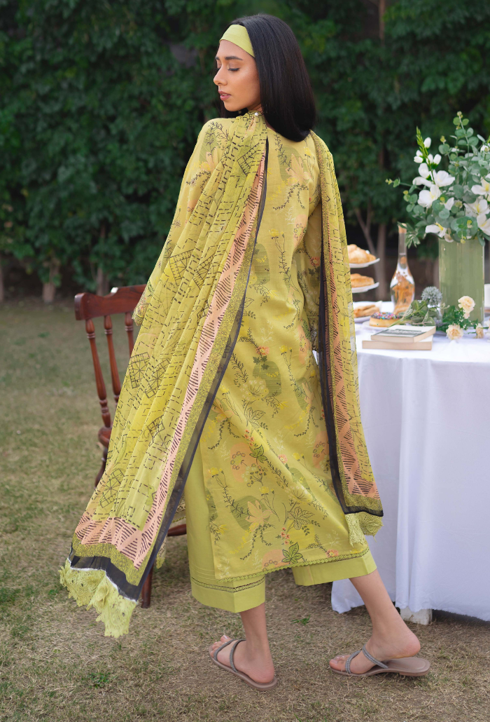 Garenia by Humdum Printkari Embroidered Lawn Unstitched 3Pc Suit PLG-09