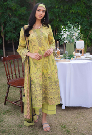 Garenia by Humdum Printkari Embroidered Lawn Unstitched 3Pc Suit PLG-09