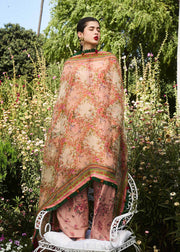 Hussain Rehar Embroidered Luxury Lawn Unstitched 3Pc Suit D-04 PUNE