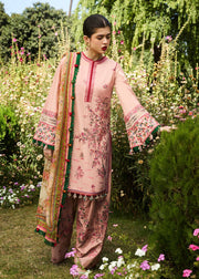 Hussain Rehar Embroidered Luxury Lawn Unstitched 3Pc Suit D-04 PUNE