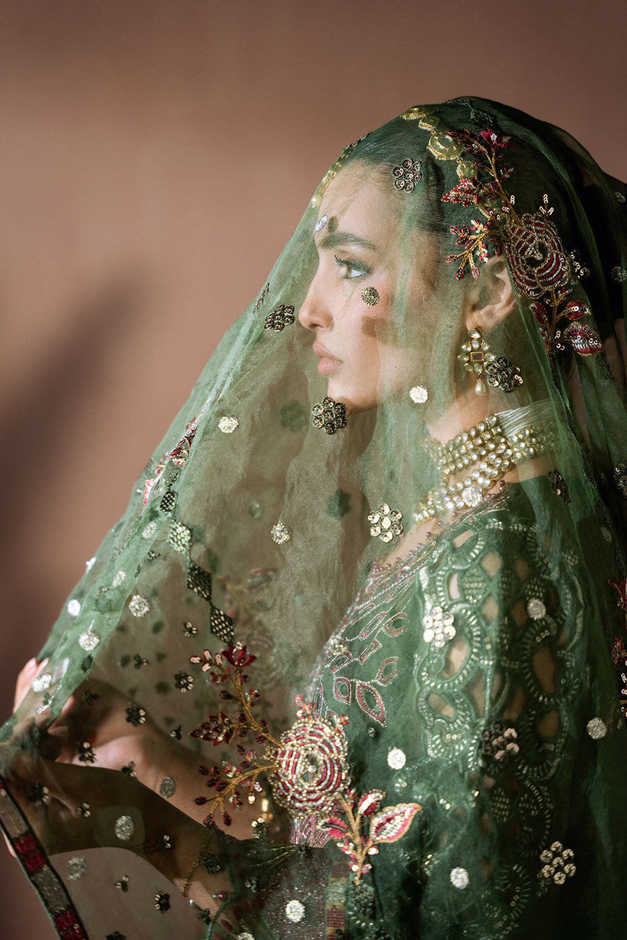Ramsha Dastak Vol-02 Embroidered Chiffon Unstitched 3Pc Suit Q-201