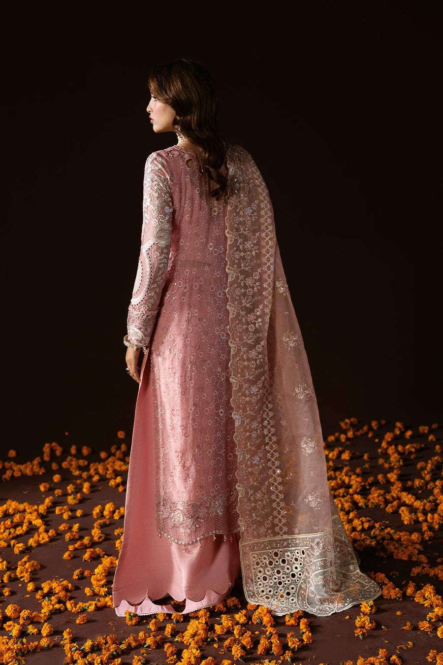 Ramsha Dastak Vol-02 Embroidered Chiffon Unstitched 3Pc Suit Q-202