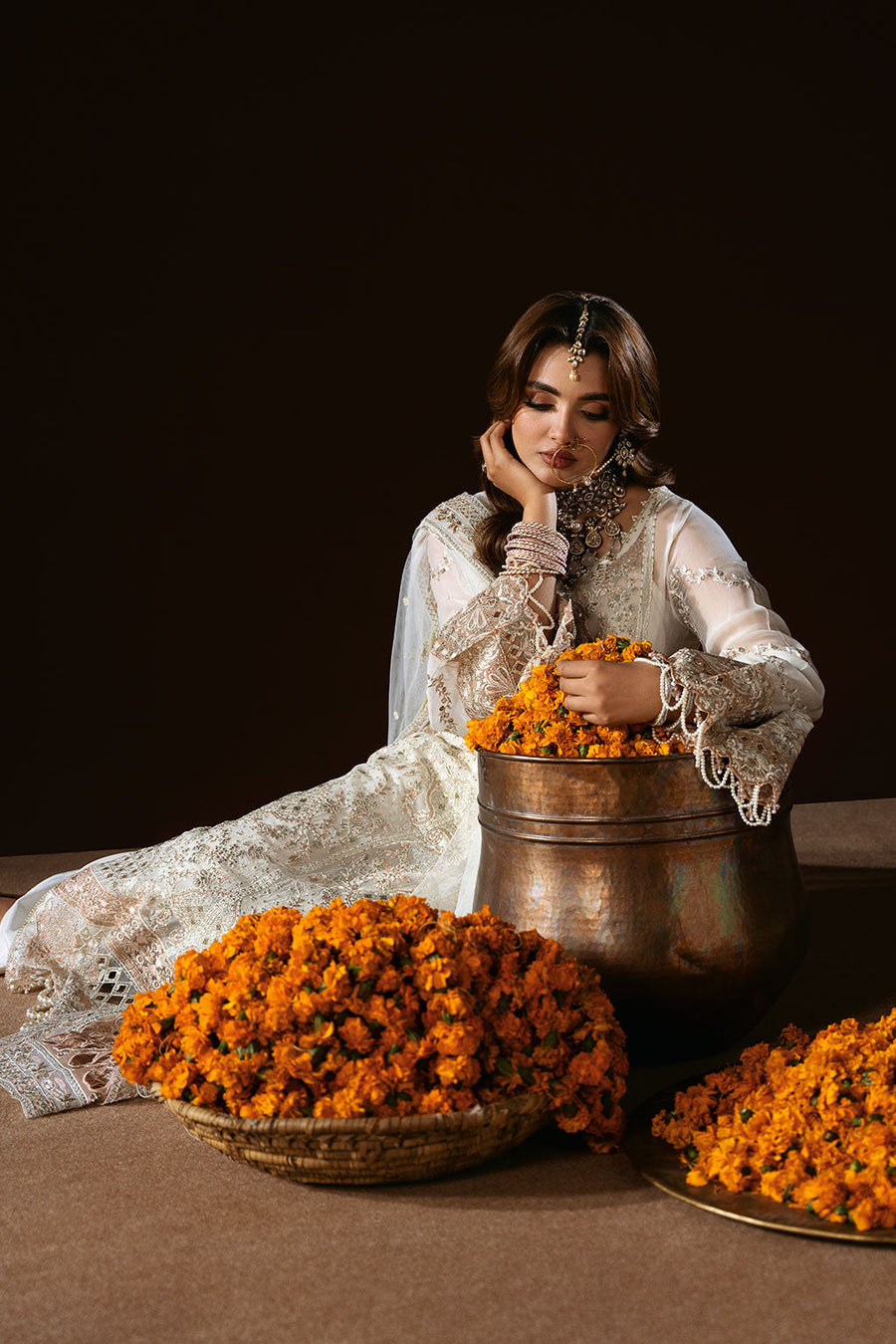 Ramsha Dastak Vol-02 Embroidered Chiffon Unstitched 3Pc Suit Q-204