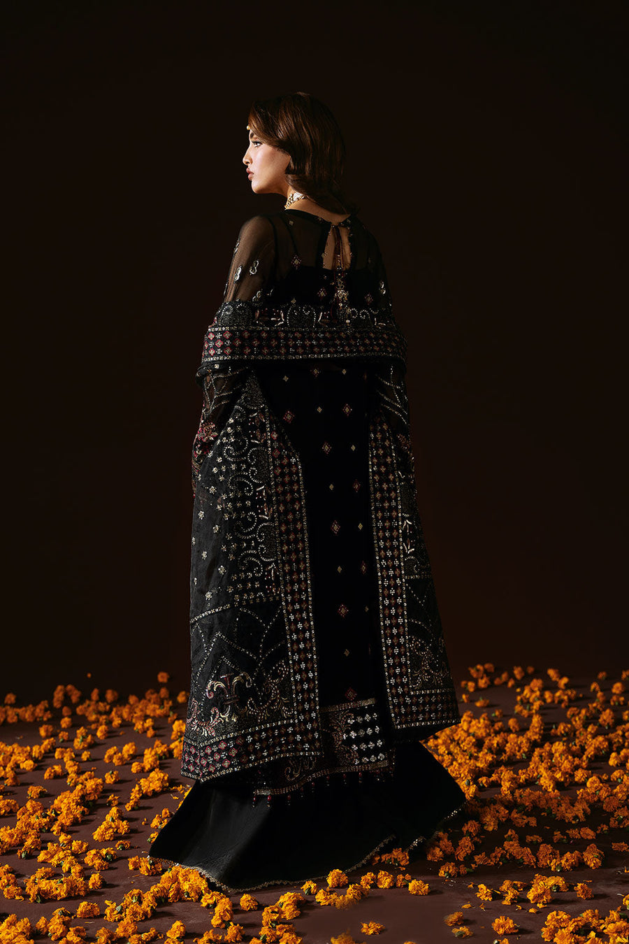 Ramsha Dastak Vol-02 Embroidered Chiffon Unstitched 3Pc Suit Q-205