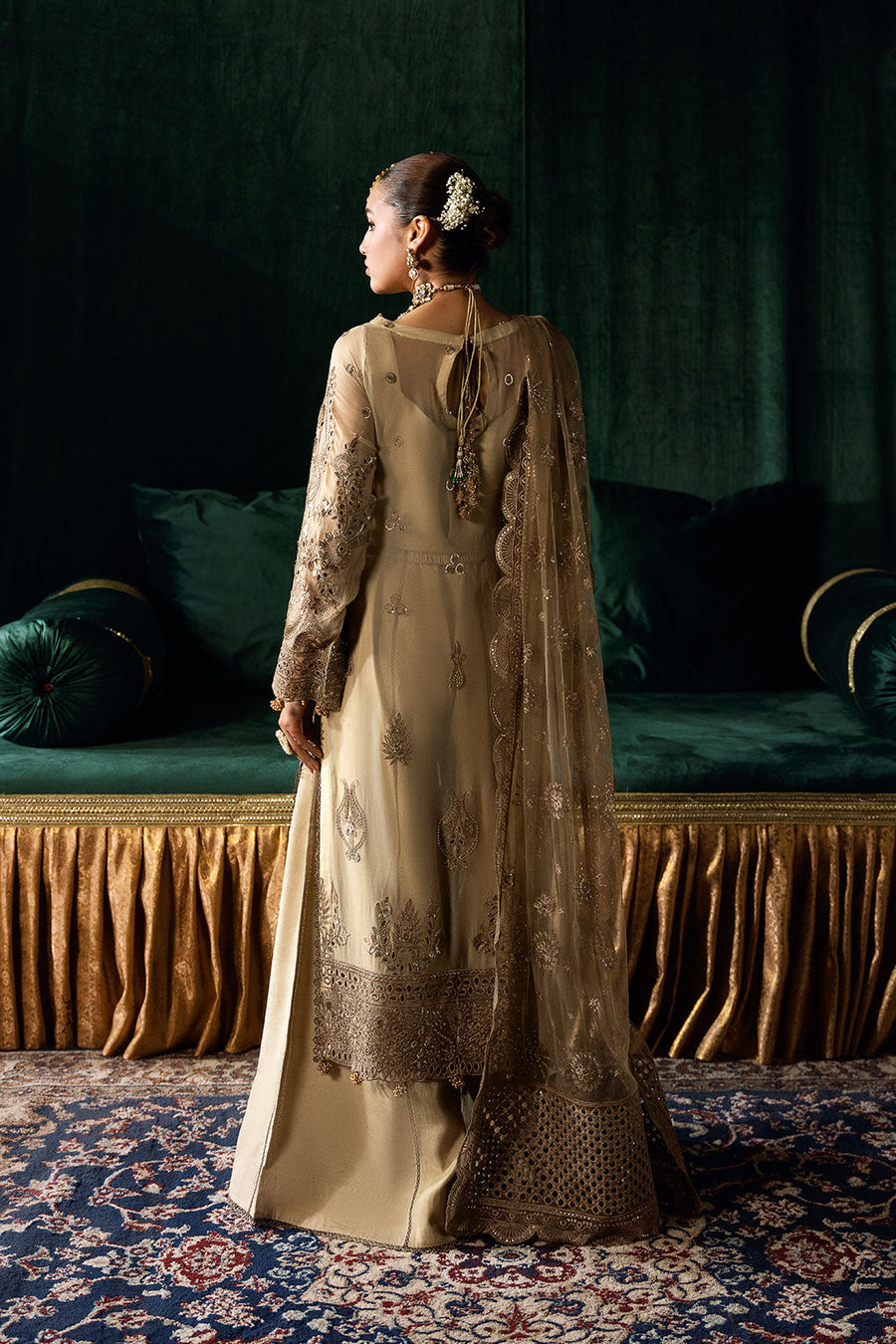 Ramsha Dastak Vol-02 Embroidered Chiffon Unstitched 3Pc Suit Q-207