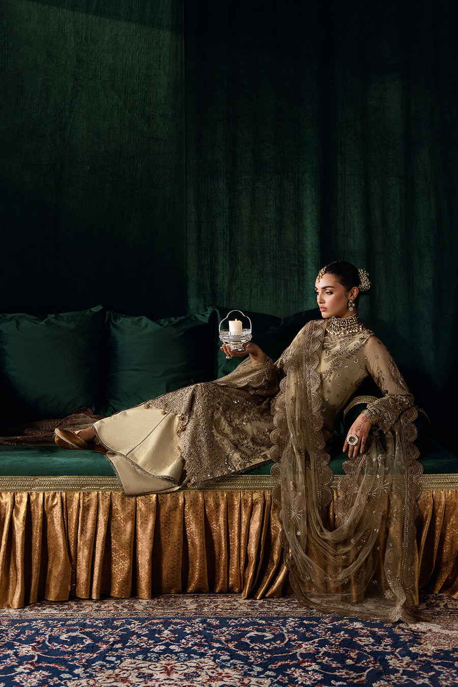 Ramsha Dastak Vol-02 Embroidered Chiffon Unstitched 3Pc Suit Q-207