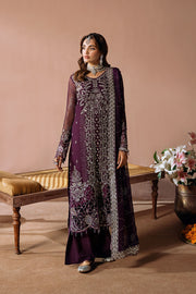 Ramsha Dastak Vol-02 Embroidered Chiffon Unstitched 3Pc Suit Q-208