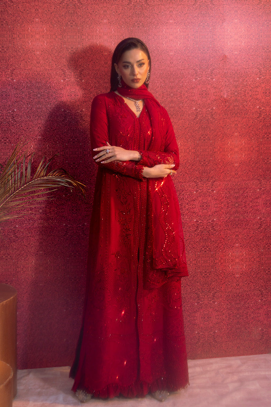 Zariya Zarnima Russian Silk Unstitched 3Pc Suit ZB5S042 QAMRA