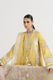 Qalamkar Festive Embroidered Lawn Unstitched 3Pc Suit QFL-05 ZARIA