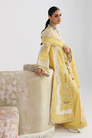 Qalamkar Festive Embroidered Lawn Unstitched 3Pc Suit QFL-05 ZARIA