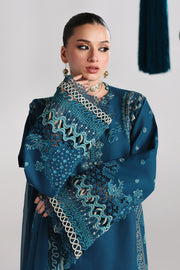 Qalamkar Festive Embroidered Lawn Unstitched 3Pc Suit QFL-07 KAISA