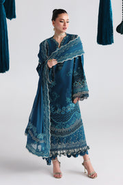 Qalamkar Festive Embroidered Lawn Unstitched 3Pc Suit QFL-07 KAISA