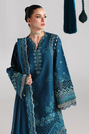 Qalamkar Festive Embroidered Lawn Unstitched 3Pc Suit QFL-07 KAISA