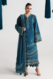 Qalamkar Festive Embroidered Lawn Unstitched 3Pc Suit QFL-07 KAISA