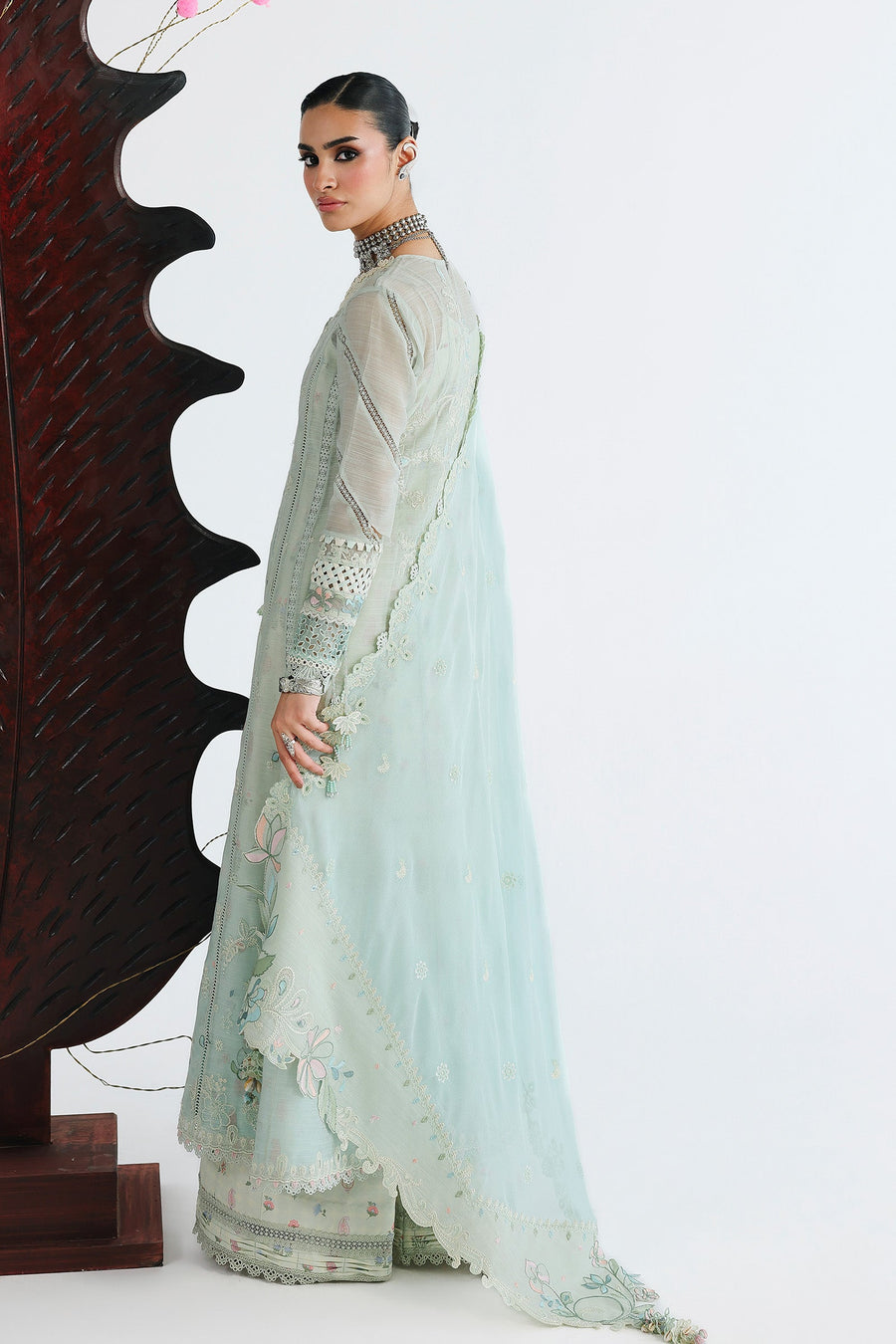 Qalamkar Festive Embroidered Lawn Unstitched 3Pc Suit QFL-08 SABEL