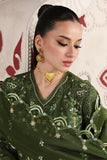 Qalamkar Festive Embroidered Lawn Unstitched 3Pc Suit QFL-09 VESTA