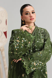 Qalamkar Festive Embroidered Lawn Unstitched 3Pc Suit QFL-09 VESTA