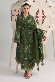 Qalamkar Festive Embroidered Lawn Unstitched 3Pc Suit QFL-09 VESTA
