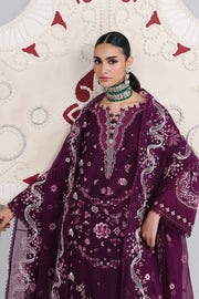Qalamkar Festive Embroidered Lawn Unstitched 3Pc Suit QFL-10 TRESA