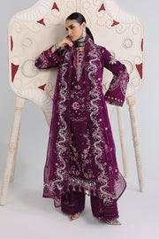 Qalamkar Festive Embroidered Lawn Unstitched 3Pc Suit QFL-10 TRESA