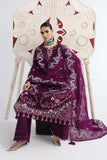 Qalamkar Festive Embroidered Lawn Unstitched 3Pc Suit QFL-10 TRESA