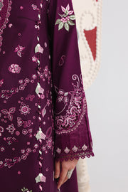 Qalamkar Festive Embroidered Lawn Unstitched 3Pc Suit QFL-10 TRESA