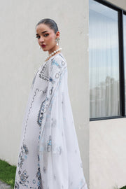 Qalamkar Qline Embroidered Lawn Unstitched 3Pc Suit QKL-03 SAMIA