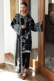 Qalamkar Qline Embroidered Lawn Unstitched 3Pc Suit QKL-06 SANA
