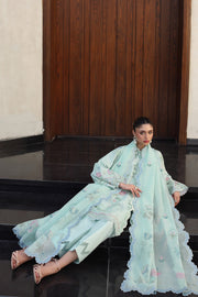 Qalamkar Qline Embroidered Lawn Unstitched 3Pc Suit QKL-07 LEYA