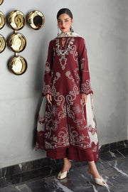 Qalamkar Qline Embroidered Lawn Unstitched 3Pc Suit QKL-08 NISA