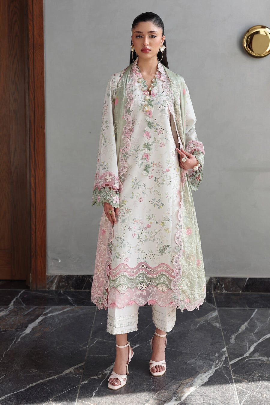 Qalamkar Qline Embroidered Lawn Unstitched 3Pc Suit QKL-09 SIAA