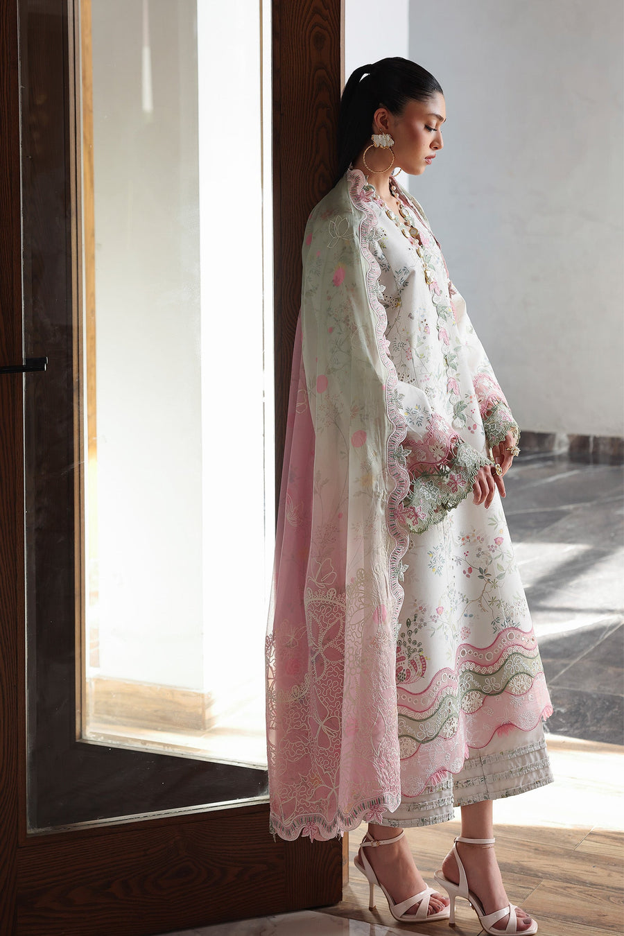 Qalamkar Qline Embroidered Lawn Unstitched 3Pc Suit QKL-09 SIAA