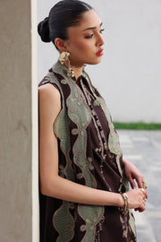 Qalamkar Qline Embroidered Lawn Unstitched 3Pc Suit QKL-15 YASRA