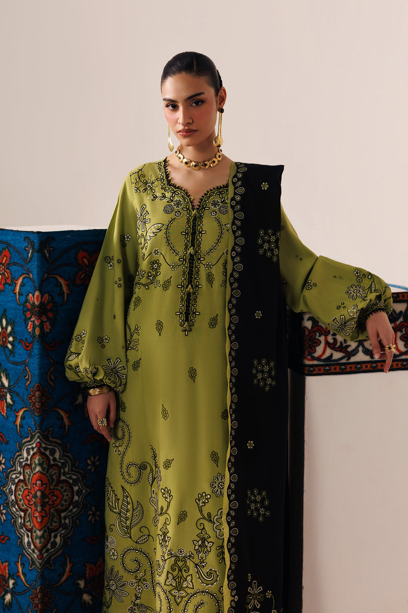 Qalamkar Qline Embroidered Linen Unstitched 3Pc Suit QLW-01 AMARAH