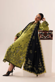 Qalamkar Qline Embroidered Linen Unstitched 3Pc Suit QLW-01 AMARAH