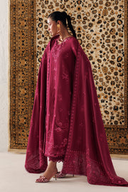 Qalamkar Qline Embroidered Linen Unstitched 3Pc Suit QLW-02 ALEENA