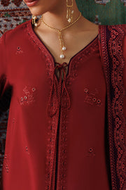 Qalamkar Qline Embroidered Linen Unstitched 3Pc Suit QLW-03 ZAIRA