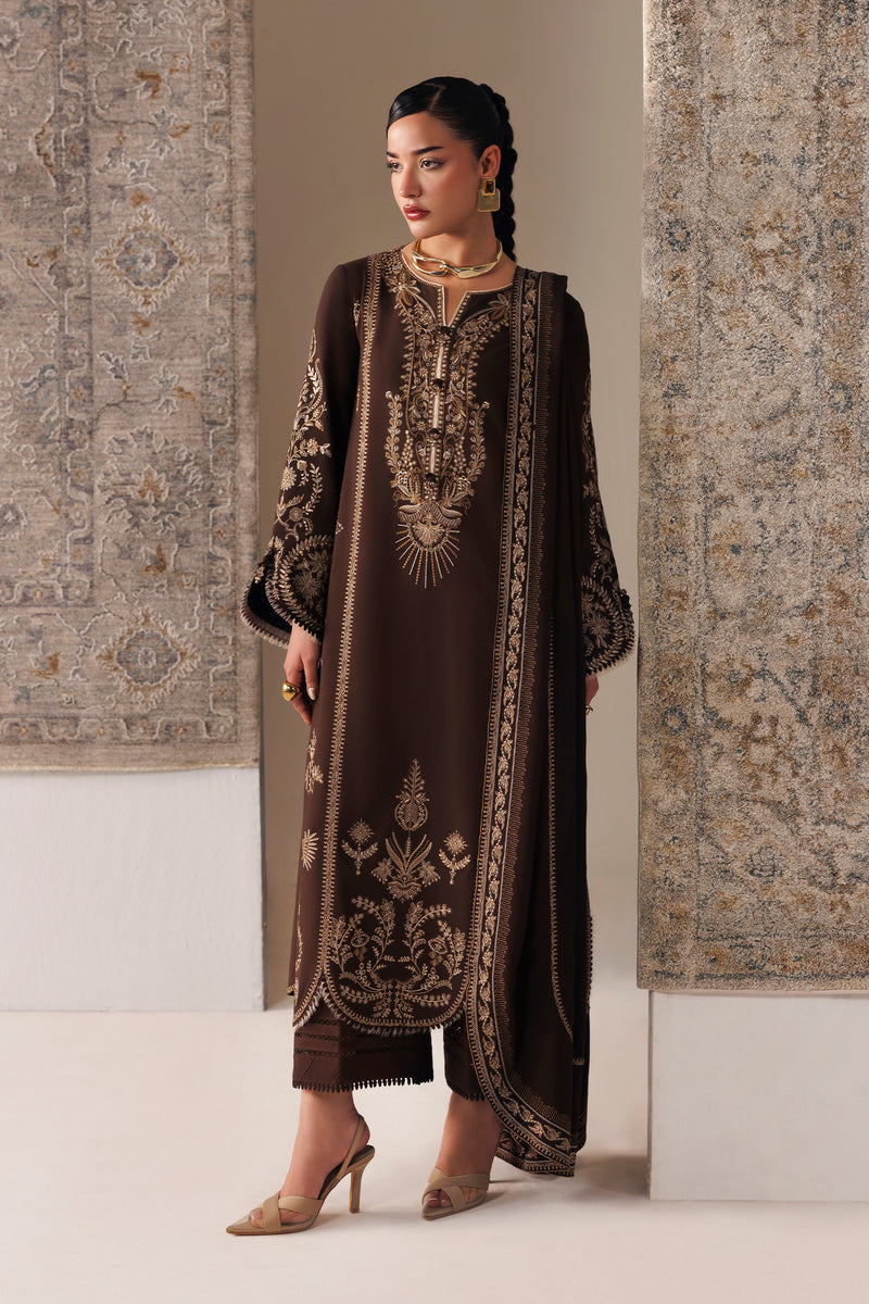 Qalamkar Qline Embroidered Linen Unstitched 3Pc Suit QLW-04 SHAHEEN