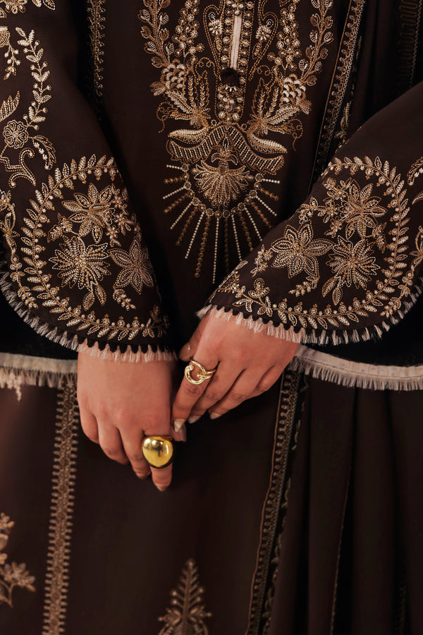 Qalamkar Qline Embroidered Linen Unstitched 3Pc Suit QLW-04 SHAHEEN