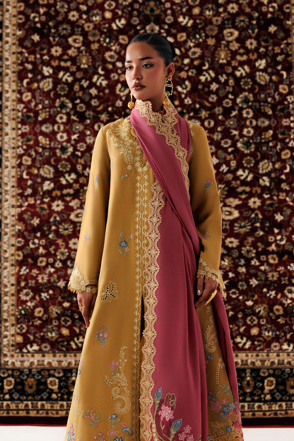 Qalamkar Qline Embroidered Linen Unstitched 3Pc Suit QLW-06 NYRA