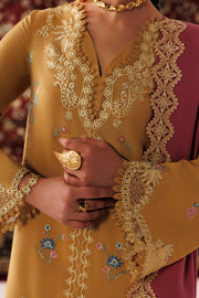 Qalamkar Qline Embroidered Linen Unstitched 3Pc Suit QLW-06 NYRA